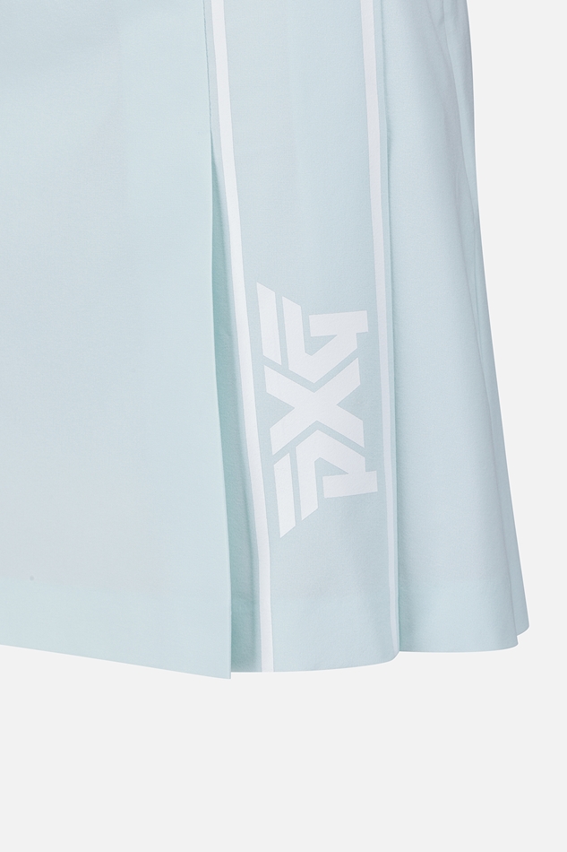 WOMEN SUMMER BIG LOGO PLEATED SKIRT