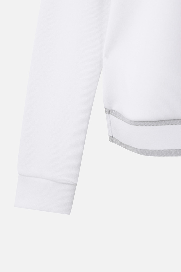 WOMEN WINTER BACK ZIP COLLAR LONG-SLEEVE
