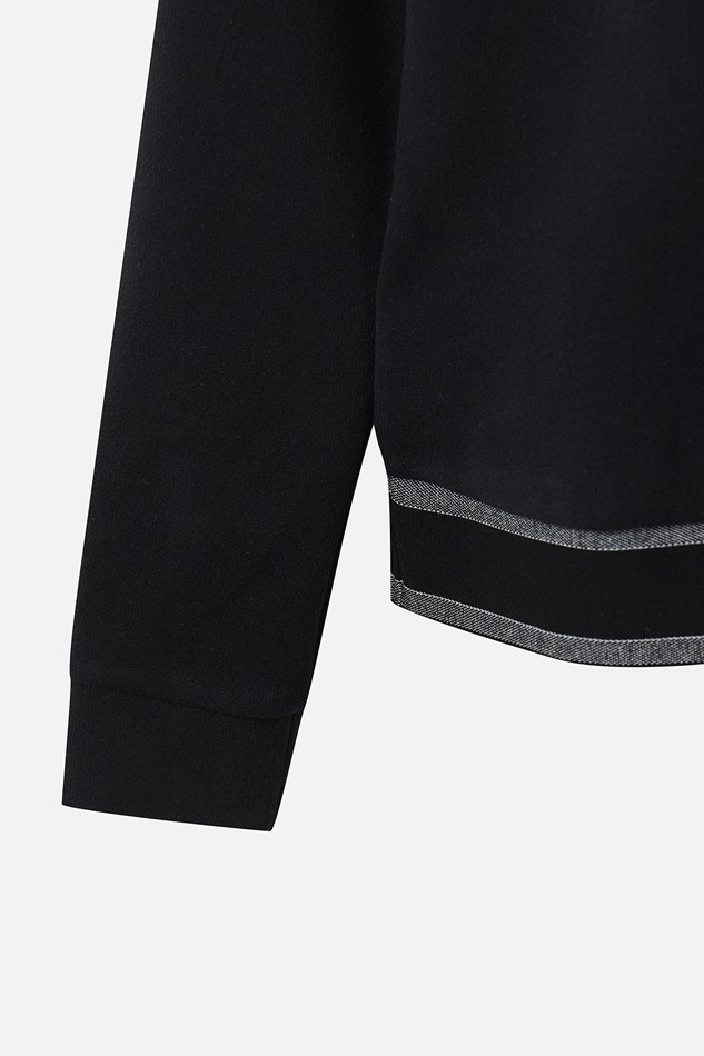 WOMEN WINTER BACK ZIP COLLAR LONG-SLEEVE