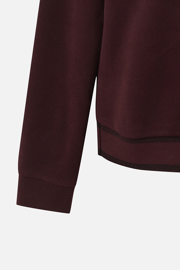 WOMEN WINTER BACK ZIP COLLAR LONG-SLEEVE