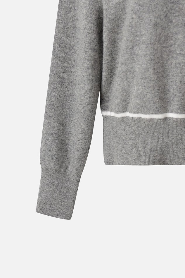 WOMEN WINTER WINDPROOF COLOR POINT SWEATER
