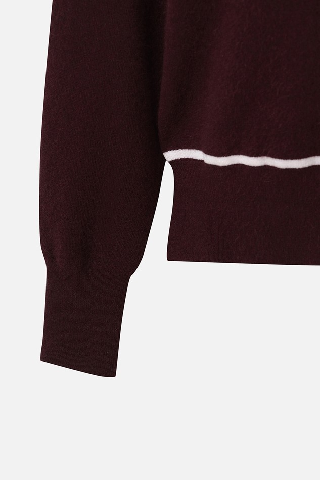 WOMEN WINTER WINDPROOF COLOR POINT SWEATER