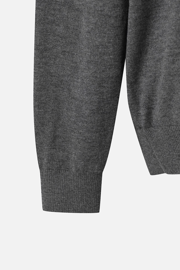 MEN RECON WINDPROOF ROUND NECK SWEATER PKFCM411012 M/GREY 상품 이미지 4