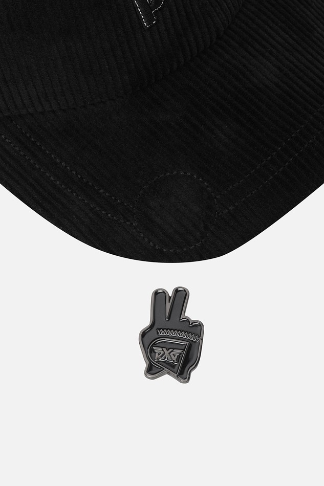WOMEN CORDUROY BASIC CAP PKFCW850121 BLACK 상품 이미지 4