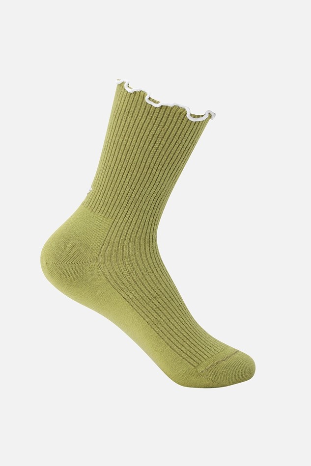 WOMEN FRILL BAND MID SOCKS