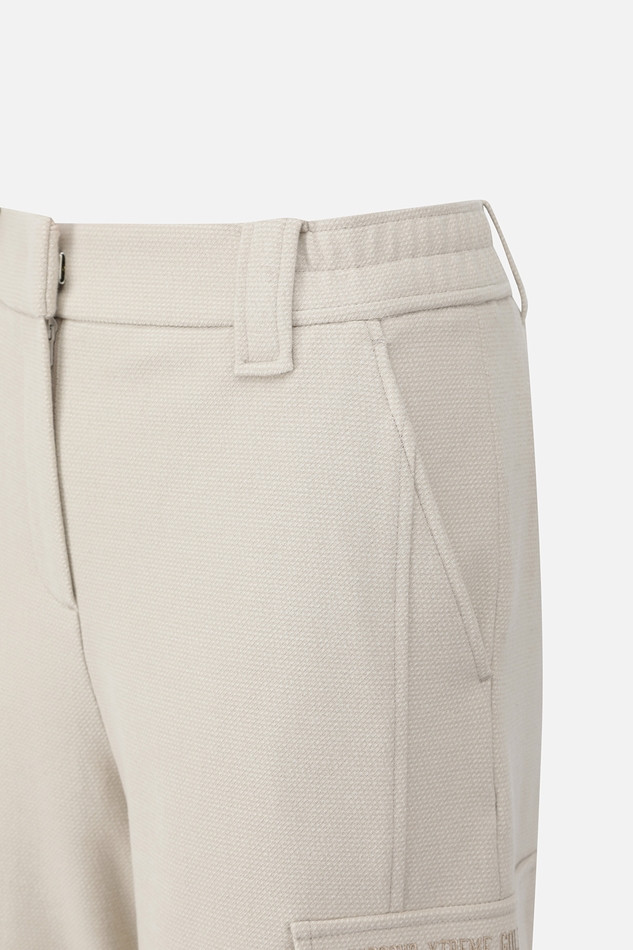 WOMEN CARGO WIDE PANTS PKFPW510805 BEIGE 상품 이미지 4