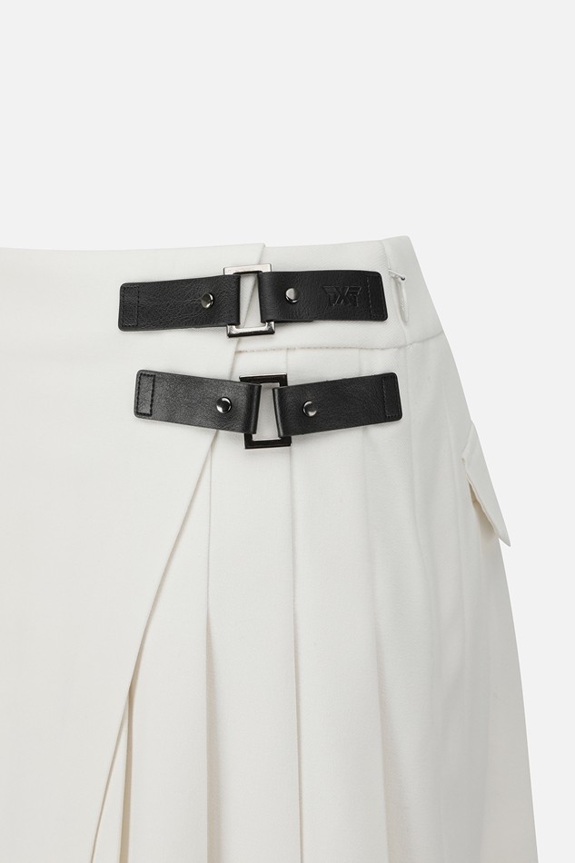 WOMEN WRAP SKIRT PKFPW560801 WHITE 상품 이미지 4