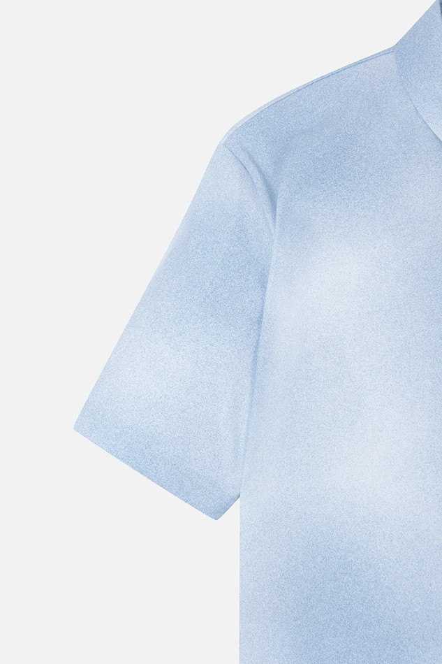 MEN GRADATION PATTERN COLLAR SHORT SLEEVE