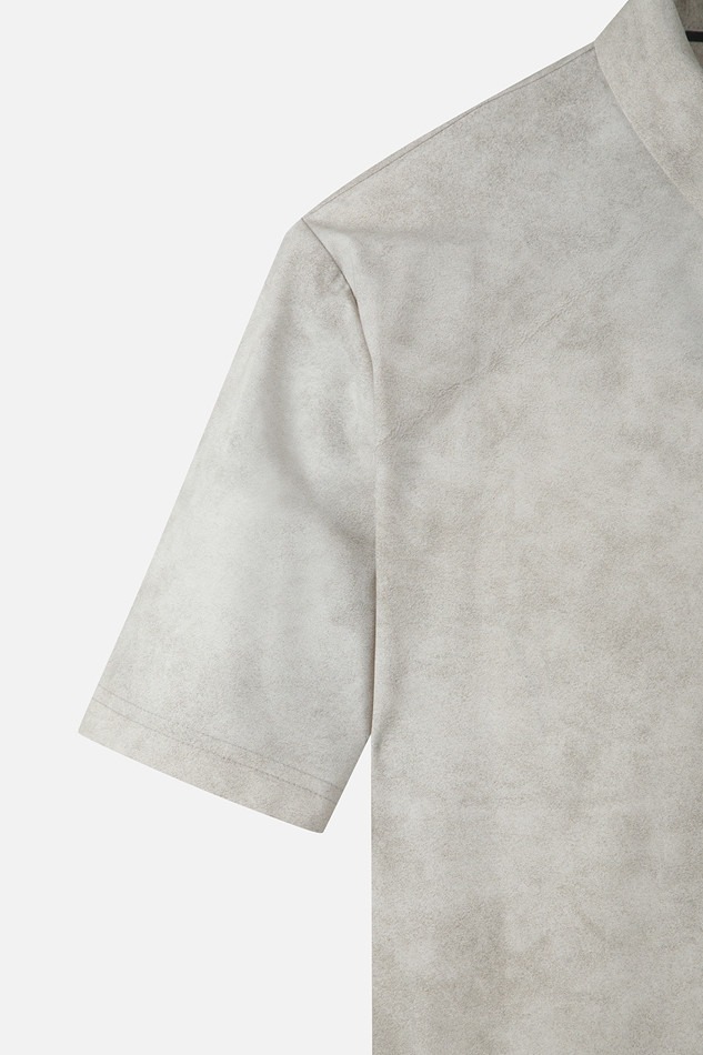 MEN PATTERN COLLAR SHORT SLEEVE