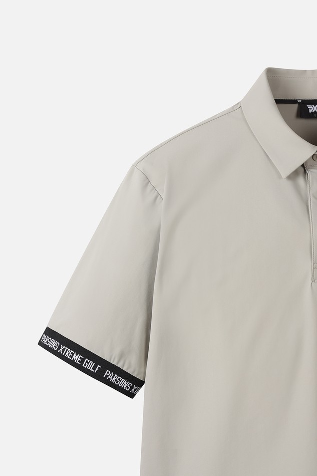 MEN COLOR CONTRAST POINT COLLAR SHORT SLEEVE