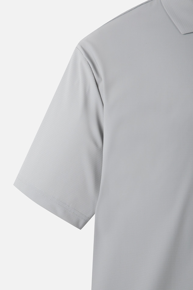 MEN AIR HOLE COLLAR SHORT SLEEVE