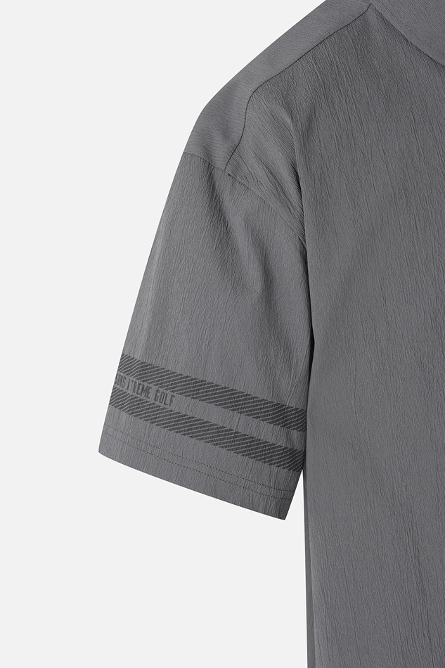 MEN NEW TEXTURED COOLING COLLAR SHORT SLEEVE