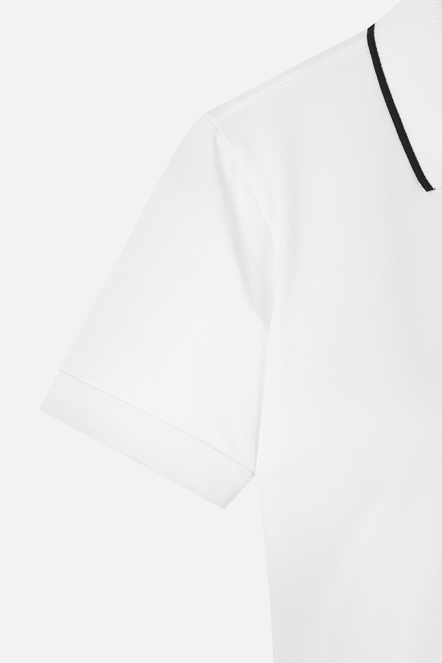 WOMEN BASIC COLLARED SHORT SLEEVE