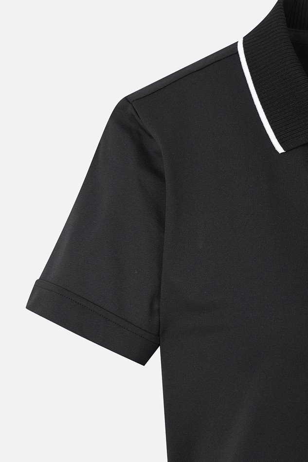 WOMEN BASIC COLLARED SHORT SLEEVE