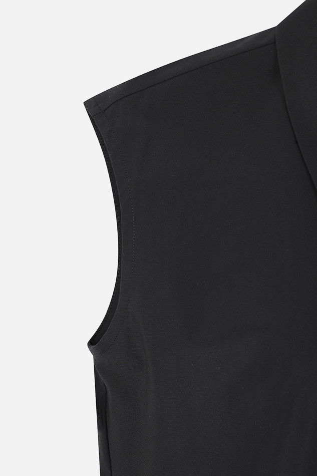 WOMEN COOL WOVEN MIX COLLARED SHORT SLEEVE