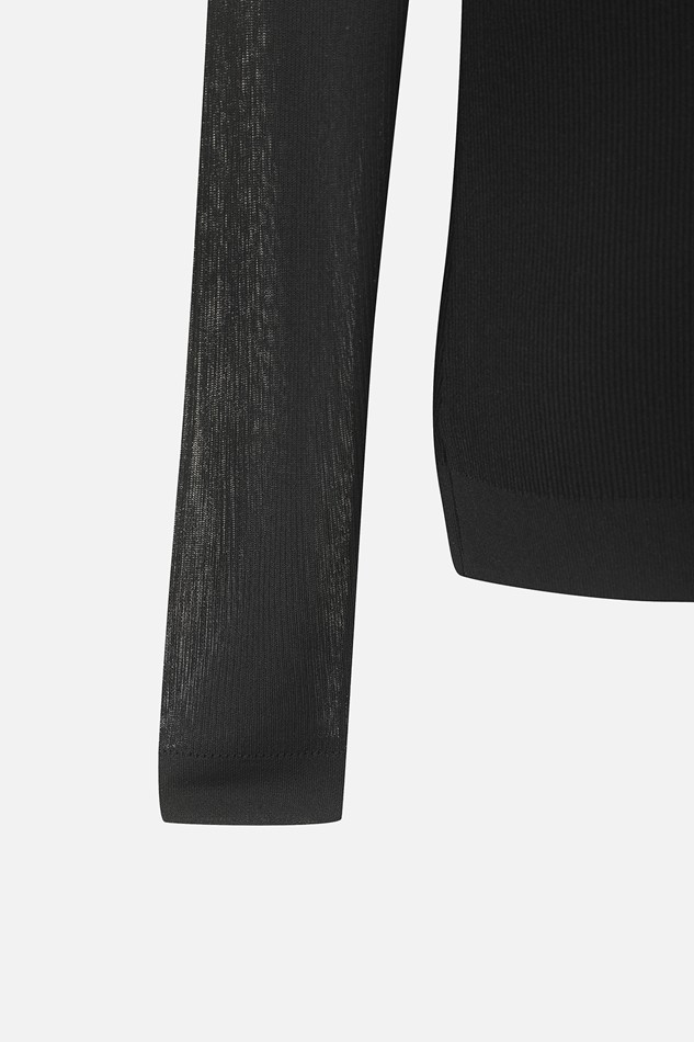 WOMEN COOL SLEEVE HIGH NECK SWEATER