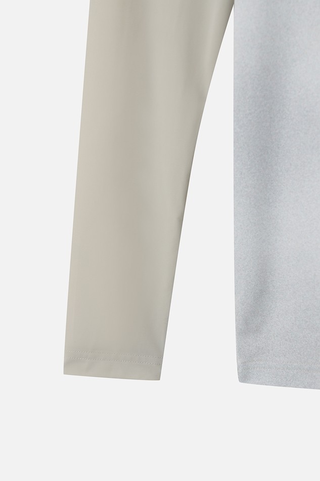 MEN COOL SLEEVE LAYERD COLLAR LONG SLEEVE