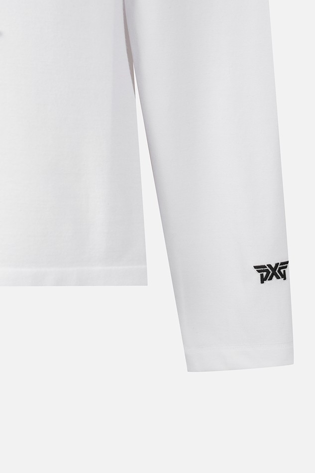 WOMEN LOGO POINT COLLARED LONG SLEEVE