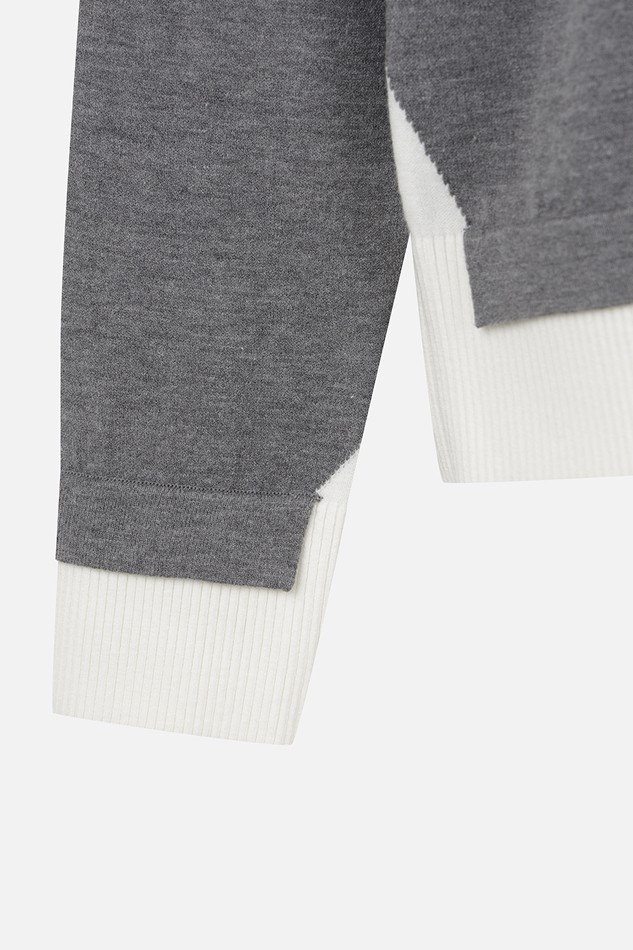 WOMEN FAKE LAYERED SWEATER