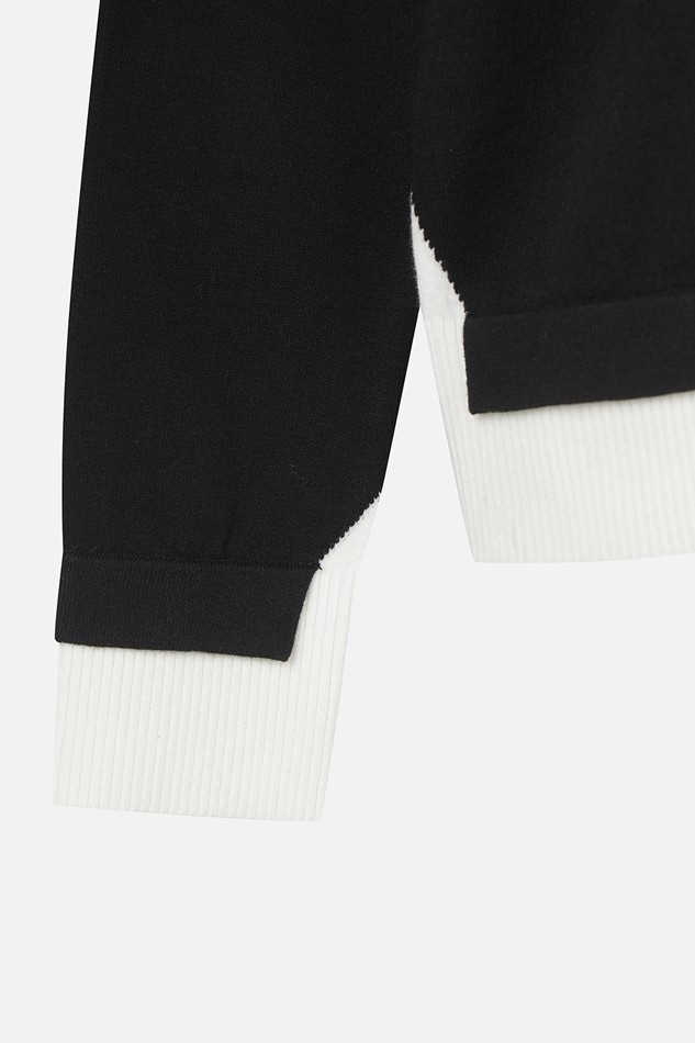 WOMEN FAKE LAYERED SWEATER