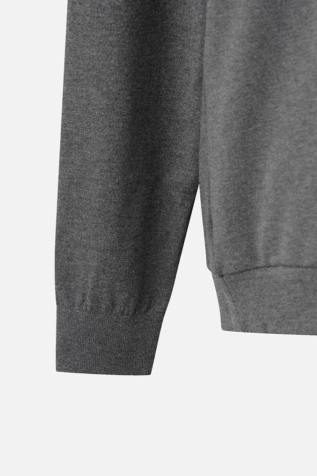 MEN RECON KNIT HYBRID COLLAR LONG SLEEVE PKWCM211412 M/GREY 상품 이미지 4
