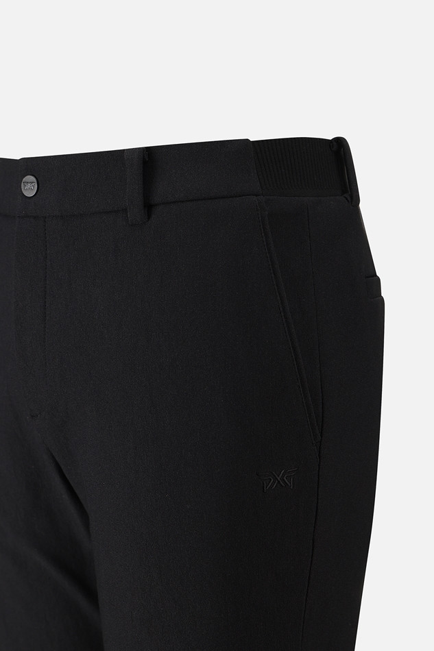 MEN BRUSHED TWO-TONE STANDARD FIT PANTS PKWPM511421 BLACK 상품 이미지 4
