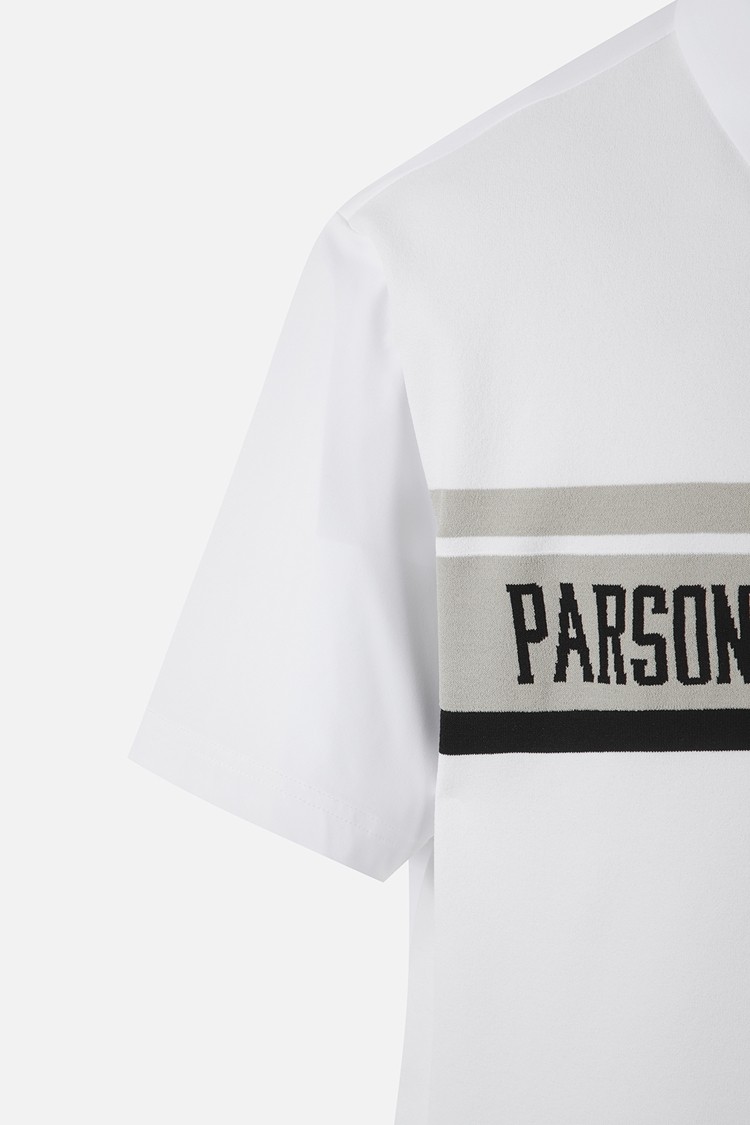 MEN KNIT HYBRID COLLAR SHORT SLEEVE