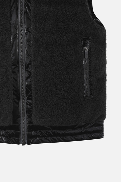 WOMEN WINTER BOUCLE FLEECE DOWN VEST