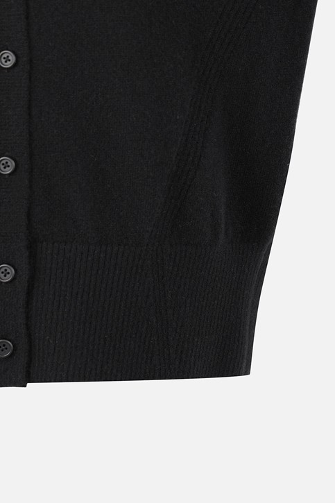 WOMEN CASHMERE CARDIGAN PKFCW430821 BLACK 상품 이미지 5