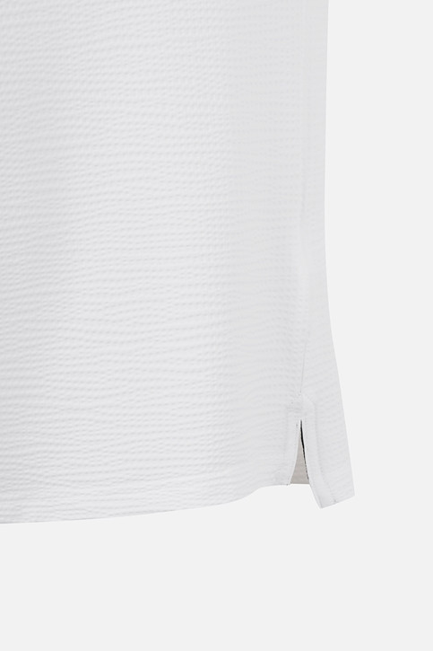 MEN TEXTURED COLLAR LONG SLEEVE