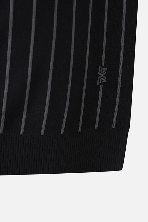 MEN STRIPE PATTERN COLLAR-LAYERED SWEATER