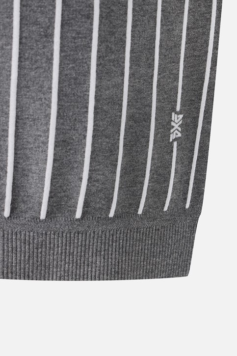 MEN STRIPE PATTERN SWEATER VEST