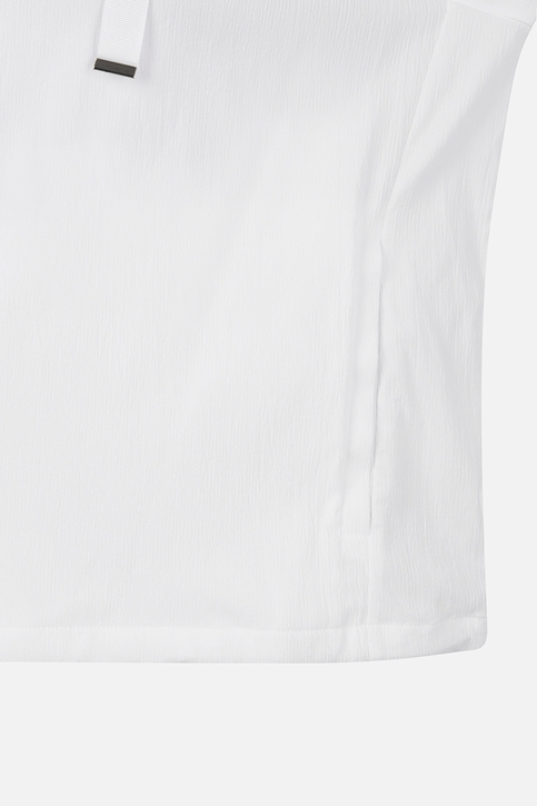 WOMEN TEXTURED HALF-ZIP HOODIE