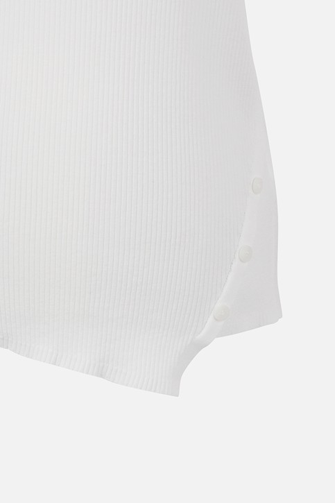 WOMEN RIBBED COLLAR SWEATER