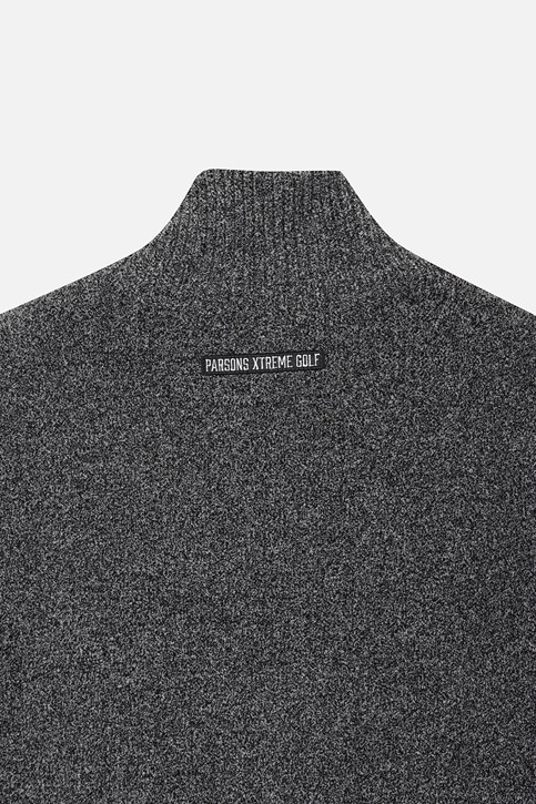 WOMEN HALF-ZIP HIGH-NECK SWEATER PKFPW411221 BLACK 상품 이미지 5
