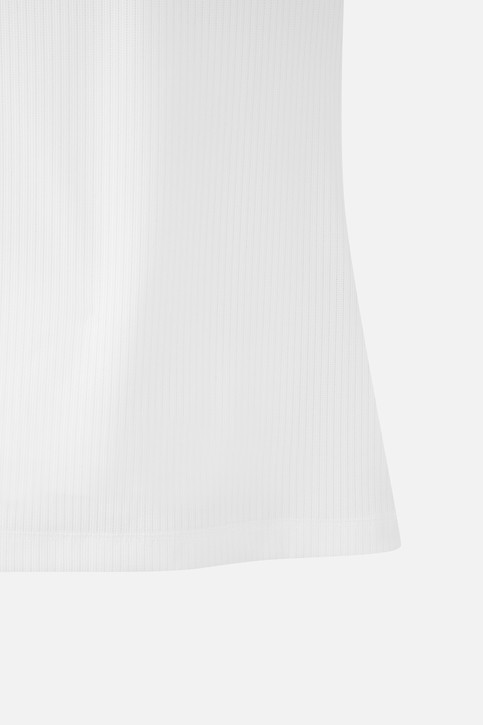 WOMEN COLOR BLOCK MIDDLE SLEEVE POLO SHORT SLEEVE