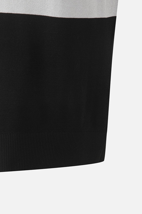 WOMEN COLOR BLOCK KNIT SLEEVELESS