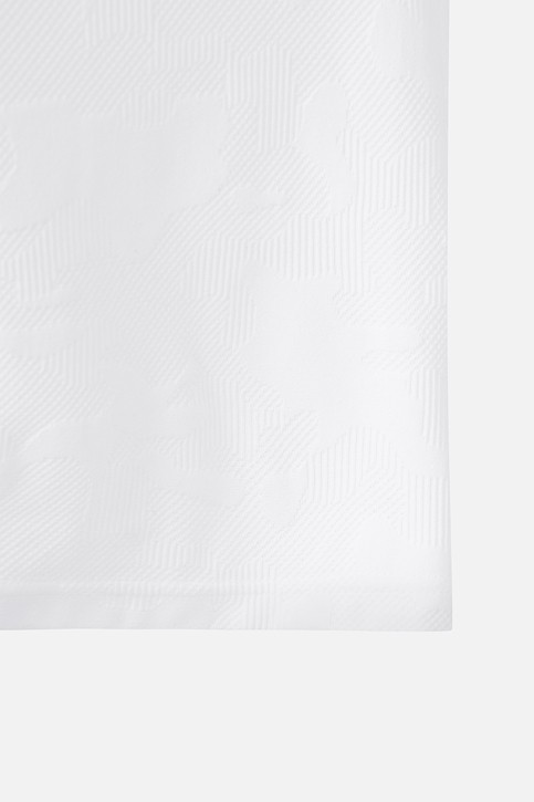 MEN MESH JACQUARD COLLAR SHORT SLEEVE