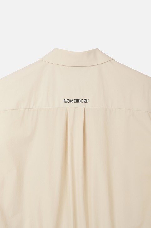 WOMEN COOL WOVEN MIX COLLARED SHORT SLEEVE