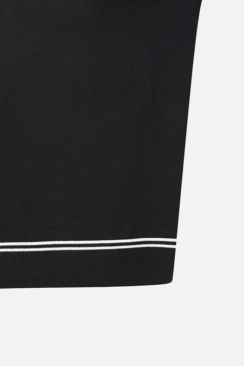 WOMEN SHORT SLEEVE HYBRID SWEATER