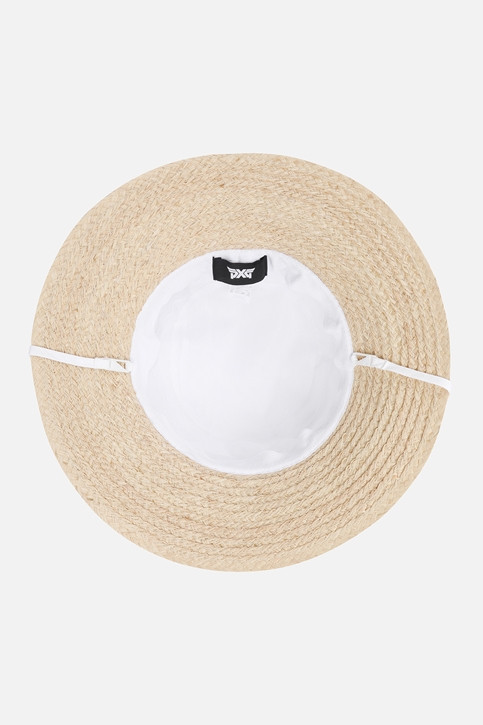 WOMEN COLORBLOCK RAFFIA HAT