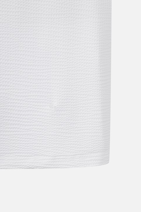 NEW TEXTURED COLLAR SHORT SLEEVE