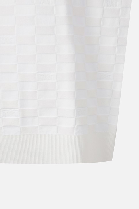 MEN JACQUARD ROUND NECK SWEATER