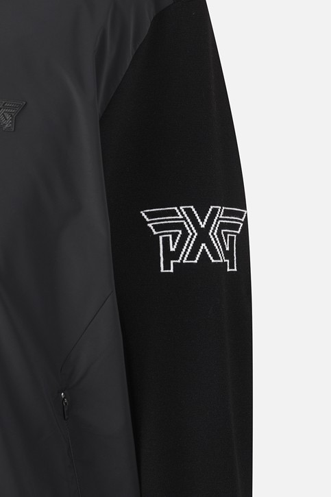 MEN WOVEN HYBRID ROUND NECK SWEATER