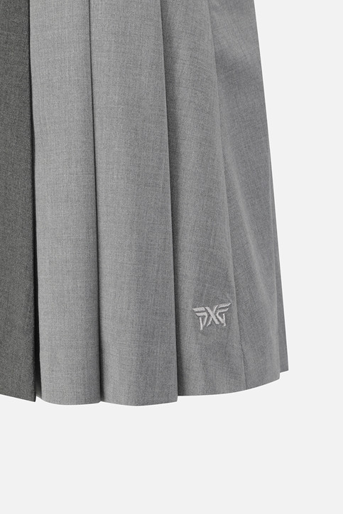 WOMEN TRICOLOR PLEATED SKIRTS