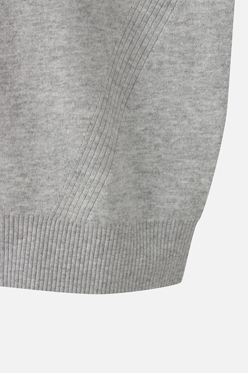 MEN GEN-X CASHEMRE BLEND SET HALF-ZIP SWEATER PKWPM411711 L/GREY 상품 이미지 5