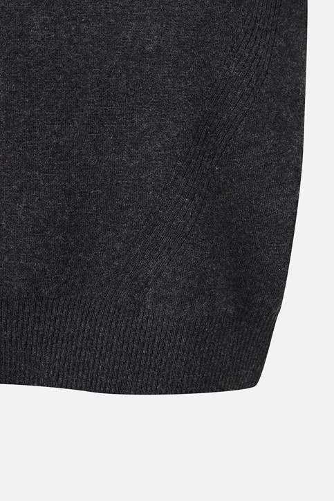 MEN GEN-X CASHEMRE BLEND SET HALF-ZIP SWEATER PKWPM411713 D/GREY 상품 이미지 5