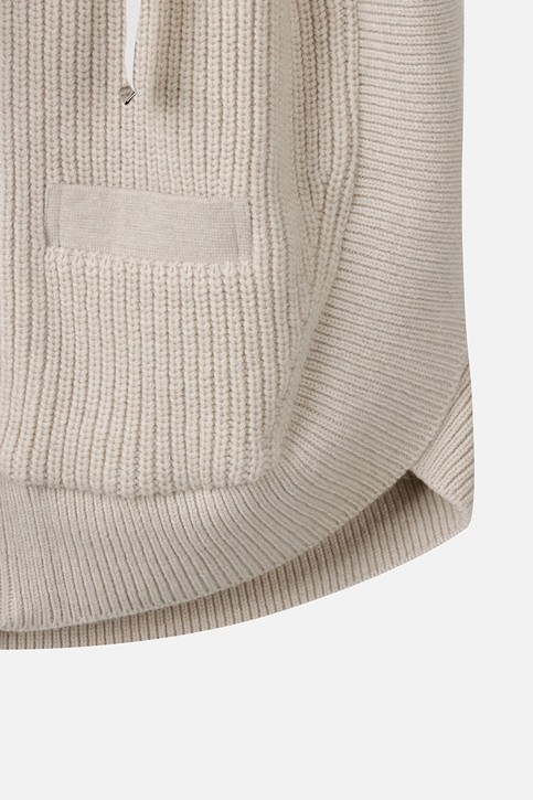 WOMEN SIDE OPEN WOVEN HYBRID DOWN JACKET PKWPW431905 BEIGE 상품 이미지 5