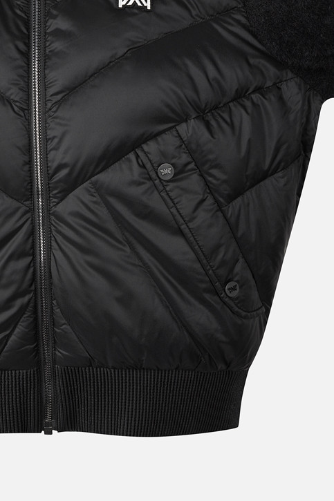 WOMEN KNIT HYBRID DOWN JACKET PKWPW631221 BLACK 상품 이미지 5