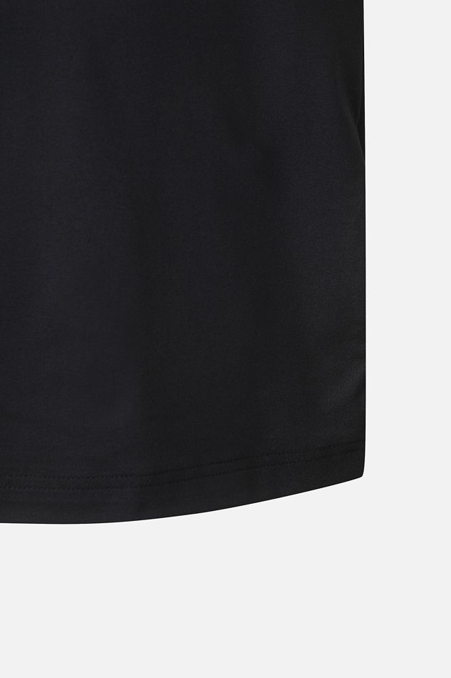 SUMMER COLOR BLOCKED ONE POINT COLLAR T-SHIRT